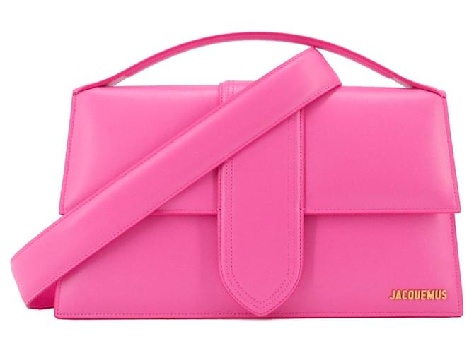 JACQUEMUS - Jacquemus Le Bambinou shoulder bag in pink leather  ref.2354955