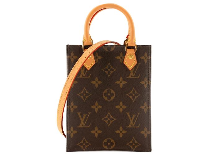 LOUIS VUITTON - Bolsa de ombro Cabas Plat PM Louis Vuitton em lona monogramada Marrom
