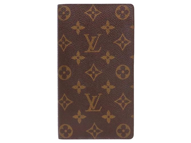 LOUIS VUITTON - Scheckbuchhalter Louis Vuitton aus monogrammiertem Canvas Braun
