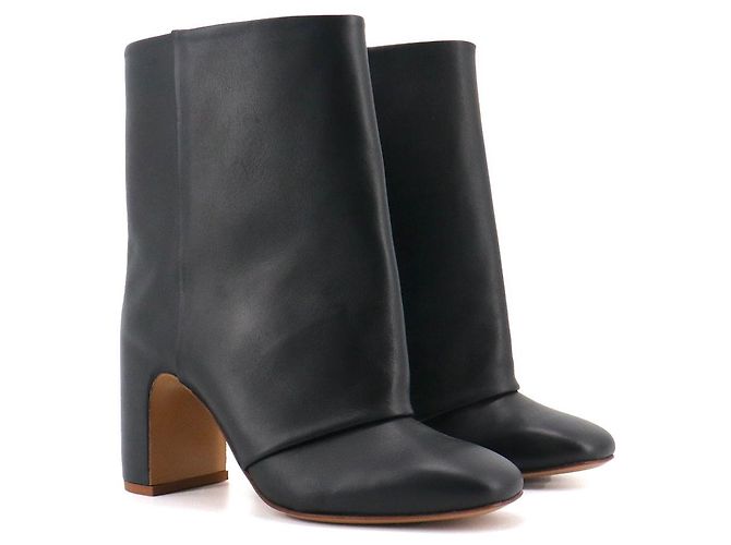 CHLOÉ - Chloé Parle ankle boots in black leather (Size 36)