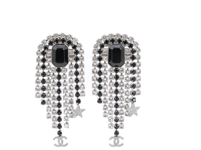 CHANEL - Chanel-Diamantohrringe Silber