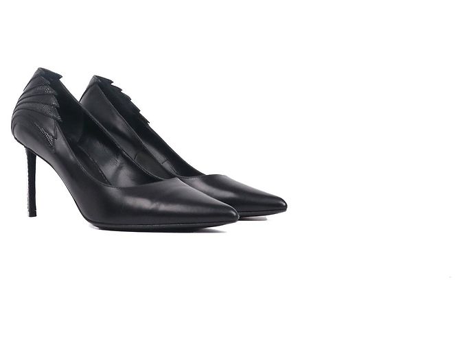 CELINE - Céline black leather pumps (size 37)