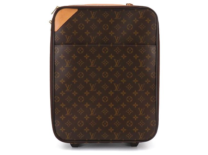 LOUIS VUITTON - Mala Pégase 50 Louis Vuitton em lona monogramada Marrom