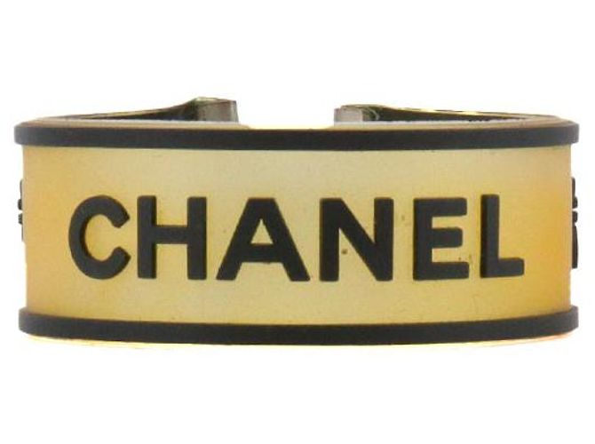 CHANEL - Pulseira de borracha preta Chanel Preto
