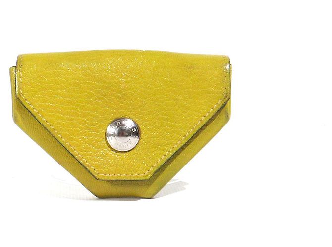 HERMÈS - Bolsa Hermès em couro texturizado verde