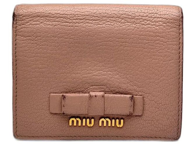 Vintage Miu Miu Leather wallet pink