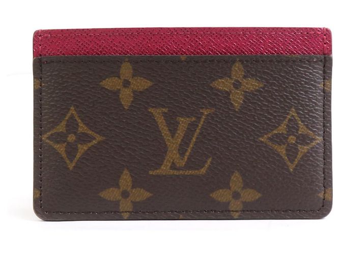 Monogramm Kartenetui Louis Vuitton Fuschia