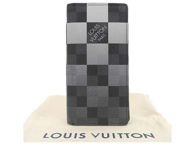 Louis Vuitton Damier Graphite Geldbörse N40415 Grau