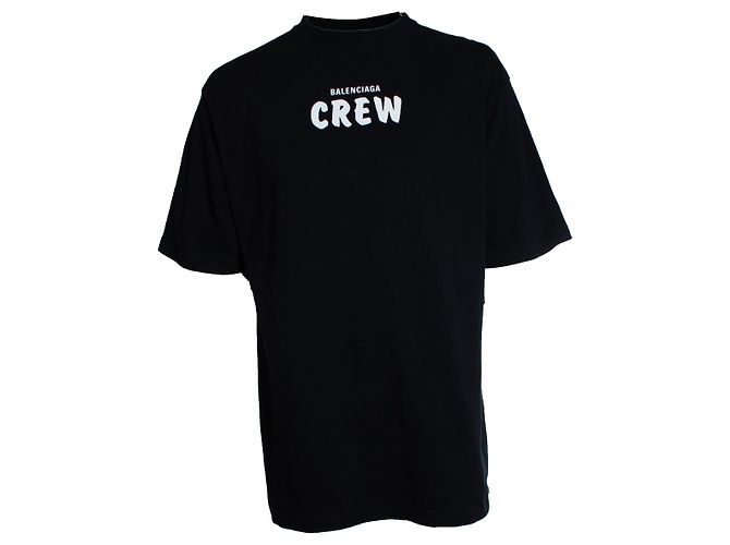 Balenciaga, T-shirt Crew 2020 Nero