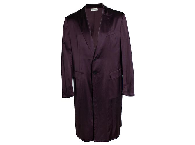 Dries van Noten, Abrigo brillante en burdeos Roja Púrpura