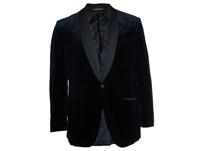 Autre Marque Richard James, Schwarze Samt-Smokingjacke