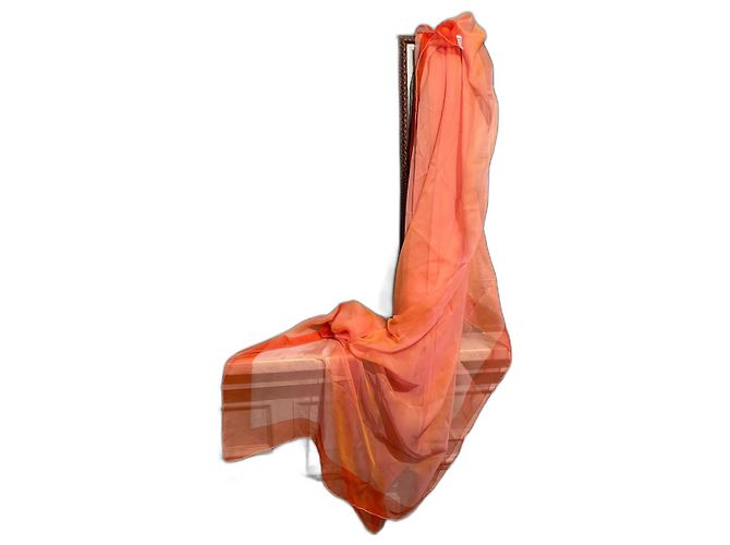 Hermès Silk Muslin Scarf Orange