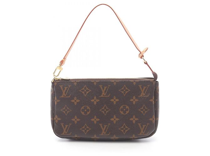 Borsa Pochette Accessoires Louis Vuitton Marrone Monogramma