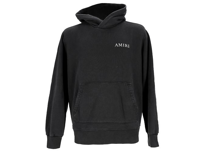 Amiri Cherub Hoodie aus schwarzer Baumwolle