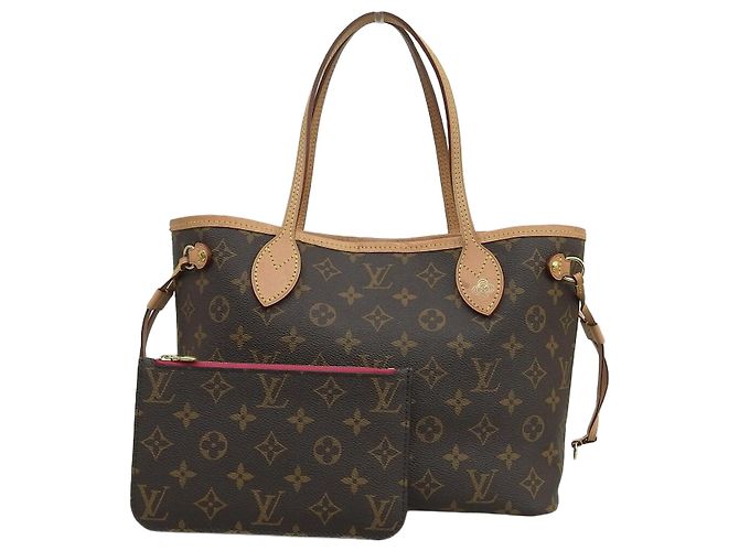 Bolsa tote Monogram Neverfull PM M41245 da Louis Vuitton Marrom