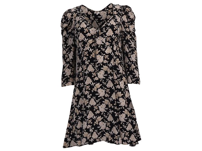 Abito Mini Stampato Floreale Juree Loveshackfancy in Seta Multicolore