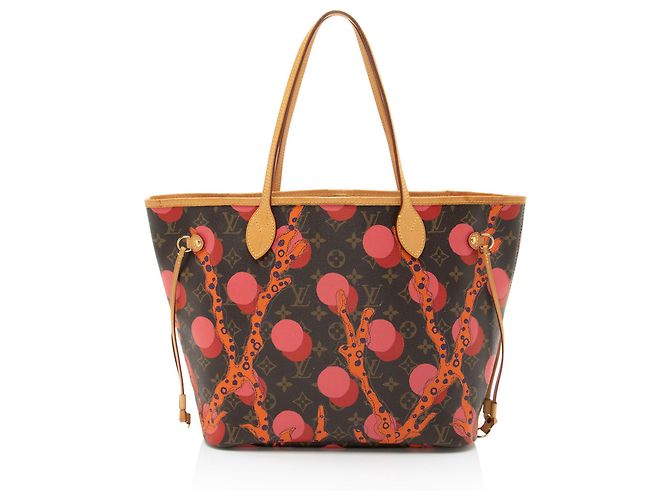 Bolsa Neverfull MM em lona Monogram Ramages edição limitada da Louis Vuitton Marrom