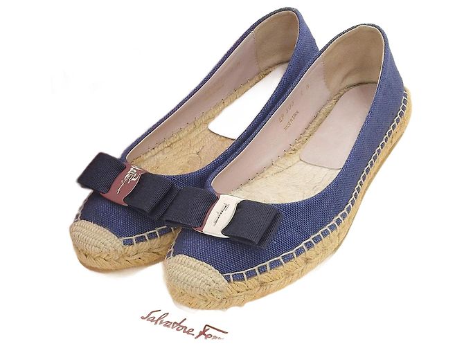 Espadrilles Salvatore Ferragamo Bleu