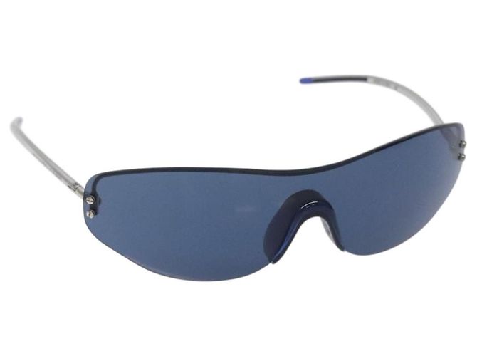 Occhiali da sole LV Cup LOUIS VUITTON in plastica blu M80591 Auth BA3714