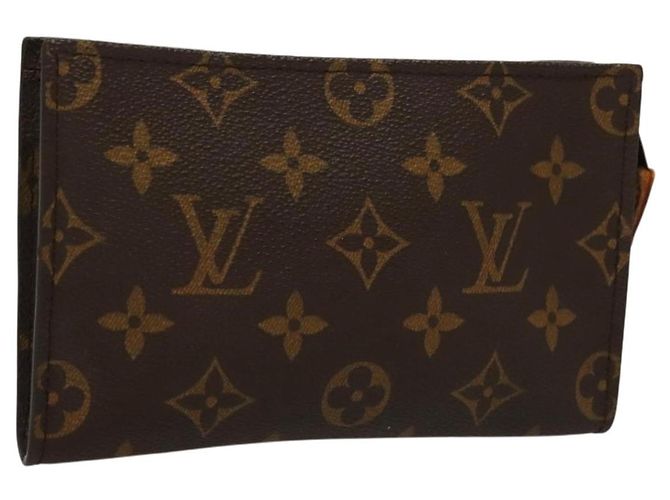 LOUIS VUITTON Pochette Monogram Bucket PM Accessorio LV Auth SW1059 Monogramma