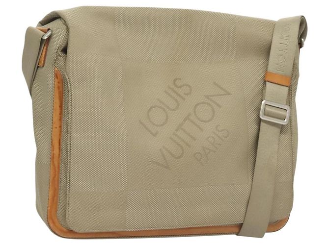 LOUIS VUITTON Borsa a Spalla Messager NM Damier Geant Grigia LV Auth BA2846 Marrone
