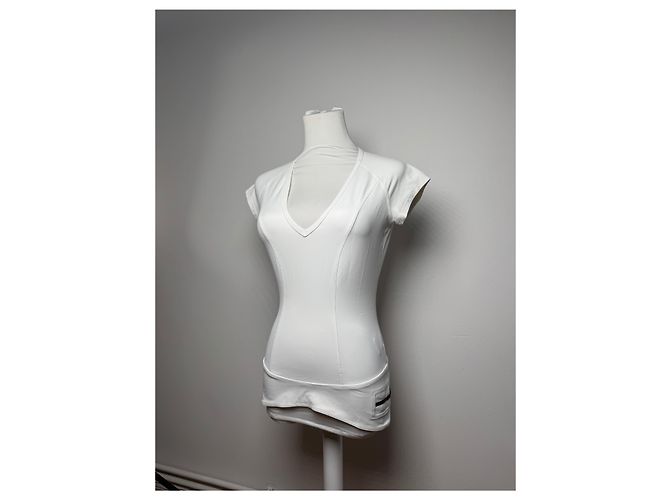 Vintage Gucci Top Polyester weiß 38/M