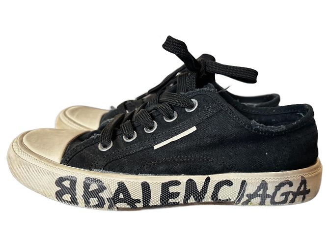 Balenciaga Sneaker Schwarz Baumwolle