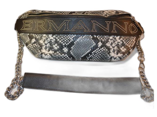 Ermanno Scervino Pouch Bag Python Print Multiple colors