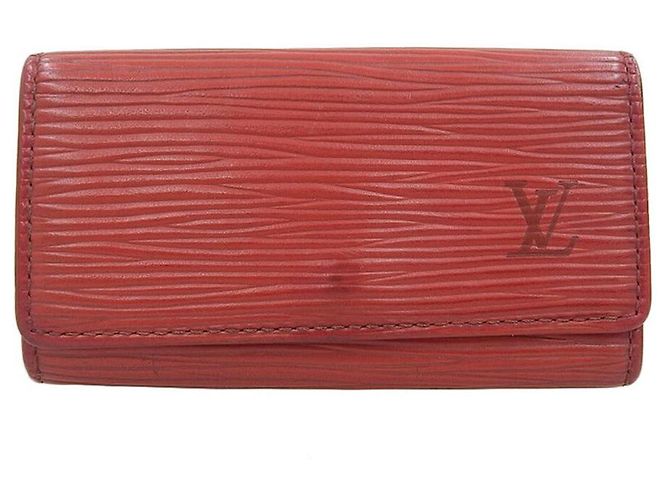 Louis Vuitton Epi Key Case M6382E Red