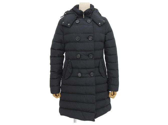 Moncler Long Down Coat Black
