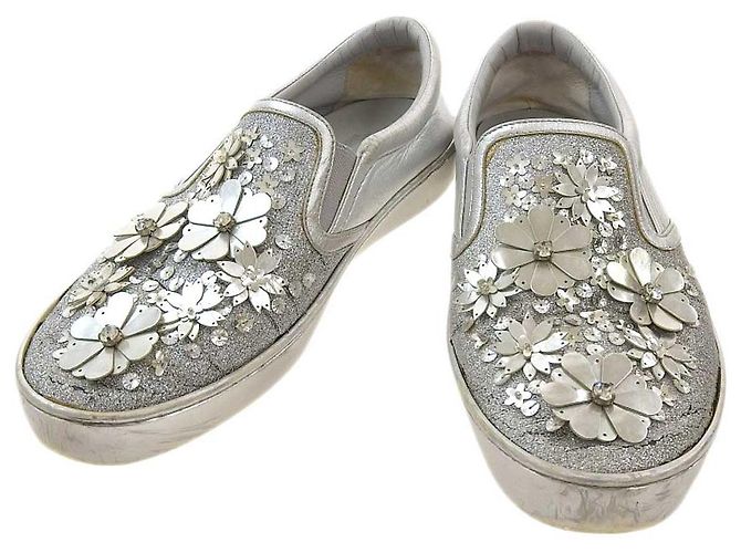 Baskets Slip-On Dior Argent 39 Argenté