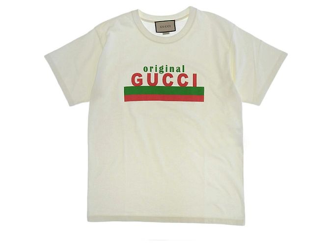 T-shirt Logo Oversized Gucci Bianca XS Bianco
