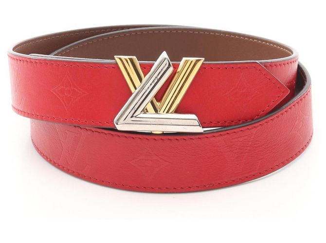 Louis Vuitton Santur Twist Gürtel Rot