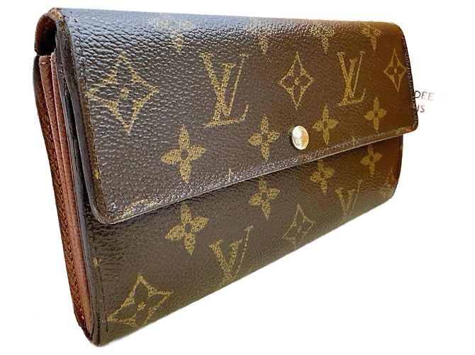 Louis Vuitton Sarah Geldbörse Braun Leder