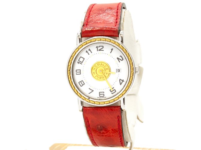 Sellier-Uhr von Hermès Golden