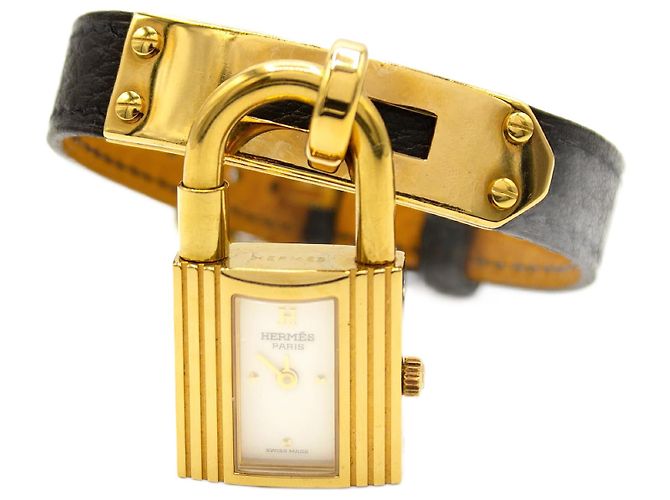 Relógio Kelly da Hermès. Dourado