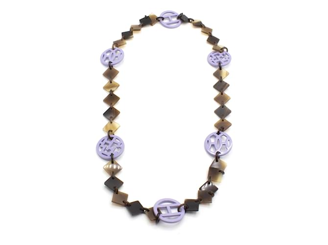 Hermès long necklace. Multiple colors 