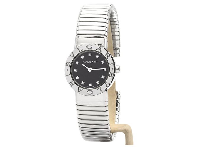 Relógio Bulgari, modelo Tubogas em aço.