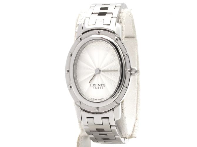 Reloj Hermès Clipper Ovale CO1.210. Plata