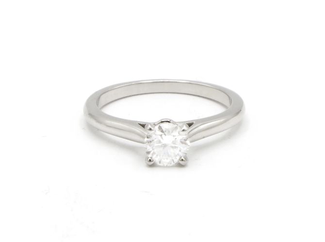 Cartier Solitaire 1895 Ring. Silber
