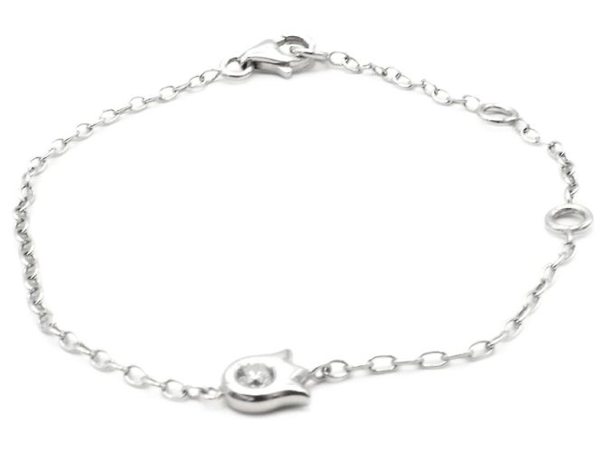 Pulsera Cartier en oro blanco de 18 quilates. Plata