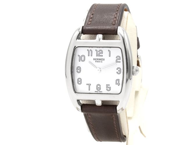 Reloj Tonneau Cape Cod de Hermès. Plata