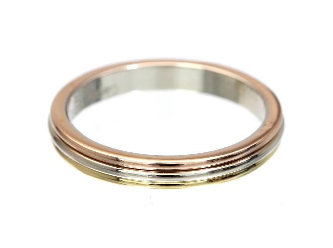 Vendôme Louis Cartier wedding ring, Trinity collection. Doré