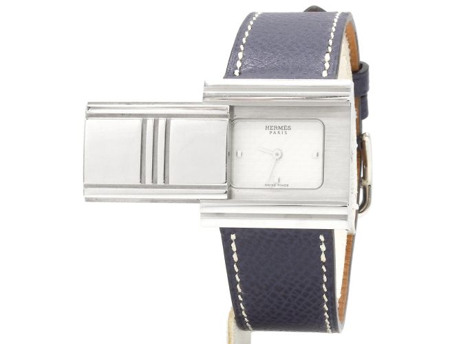 Reloj Hermès Glissade (modelo GL1.510). Plata