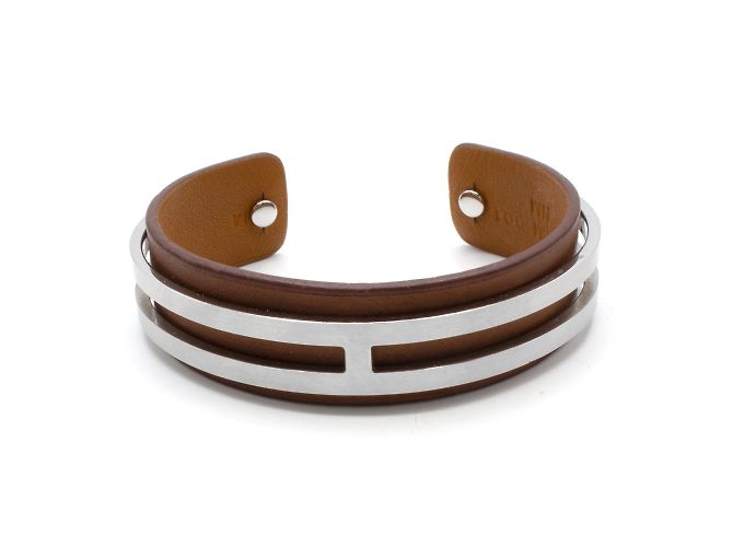 Pulseira Agatha Hermès. Marrom 
