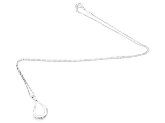 Colar Tiffany & Co modelo "Open Teadrop". Prata