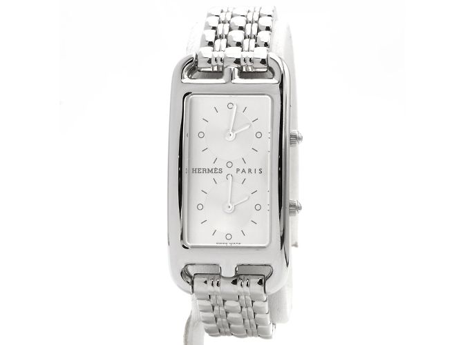 Hermès Cape Cod CC3.210 Uhr. Silber 
