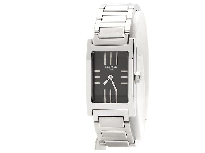 Orologio Hermès Tandem in acciaio. Argento