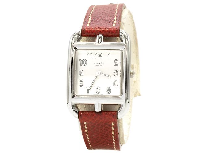 Relógio feminino Hermès "Cape Cod" modelo CC1.210. Prata