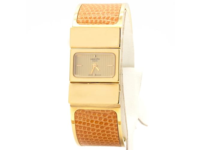 Magnifique montre Hermès Loquet, modèle LO1.210 pour femmes. Doré 
